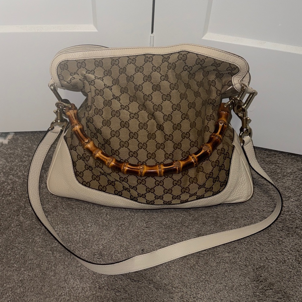 Gucci bamboo carryall